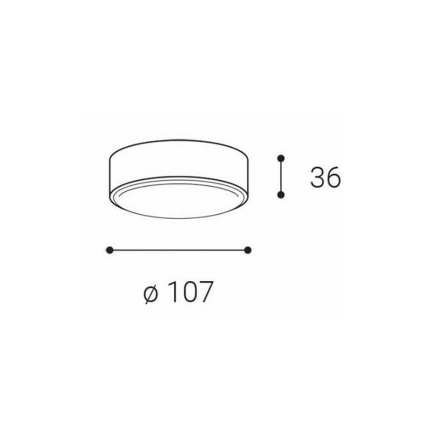 LED2 - Φωτιστικό οροφής LED  ROLO LED/6W/230V IP65 ανθρακί