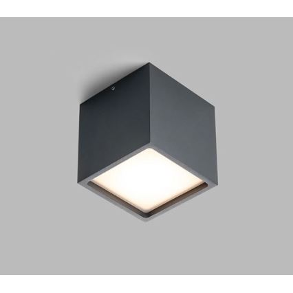 LED2 -Φωτιστικό οροφής εξωτερικού χώρου LED CUBE LED/12W/230V ανθρακί IP54