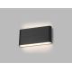 LED2 -  Φωτιστικό τοίχου εξωτερικού χώρου LED FLAT 2xLED/6W/230V ανθρακί IP54
