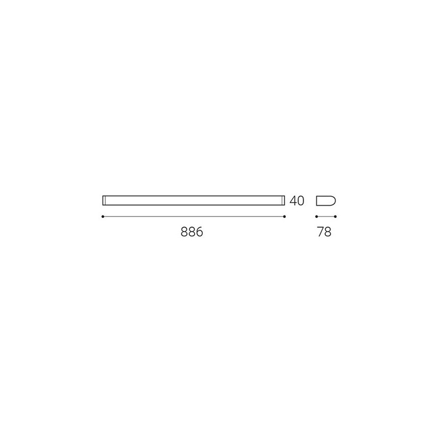 LED2 - Φωτιστικό τοίχου μπάνιου LED TONDA LED/18W/230V IP44 3000K/4000K