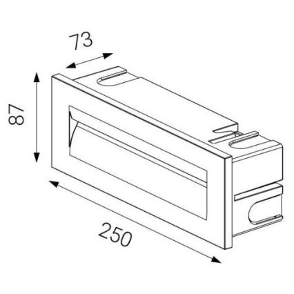 LED2 - Χωνευτό φωτιστικό εξωτερικού χώρου LED STEP IN LED/8,5W/230V IP65