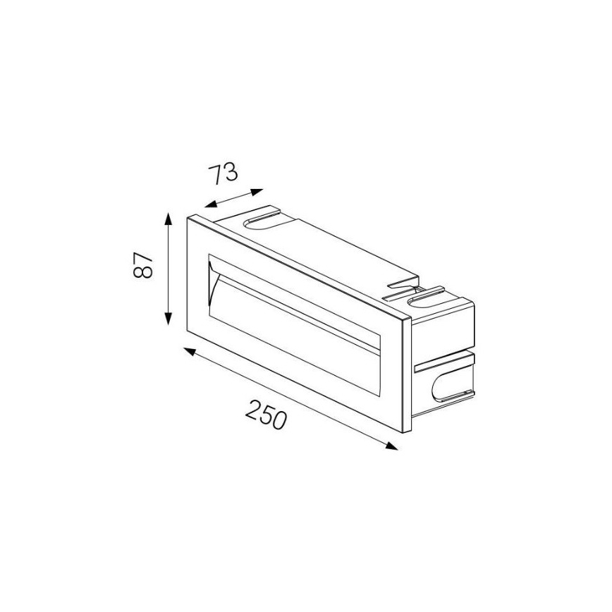 LED2 - Χωνευτό φωτιστικό εξωτερικού χώρου LED STEP IN LED/8,5W/230V IP65