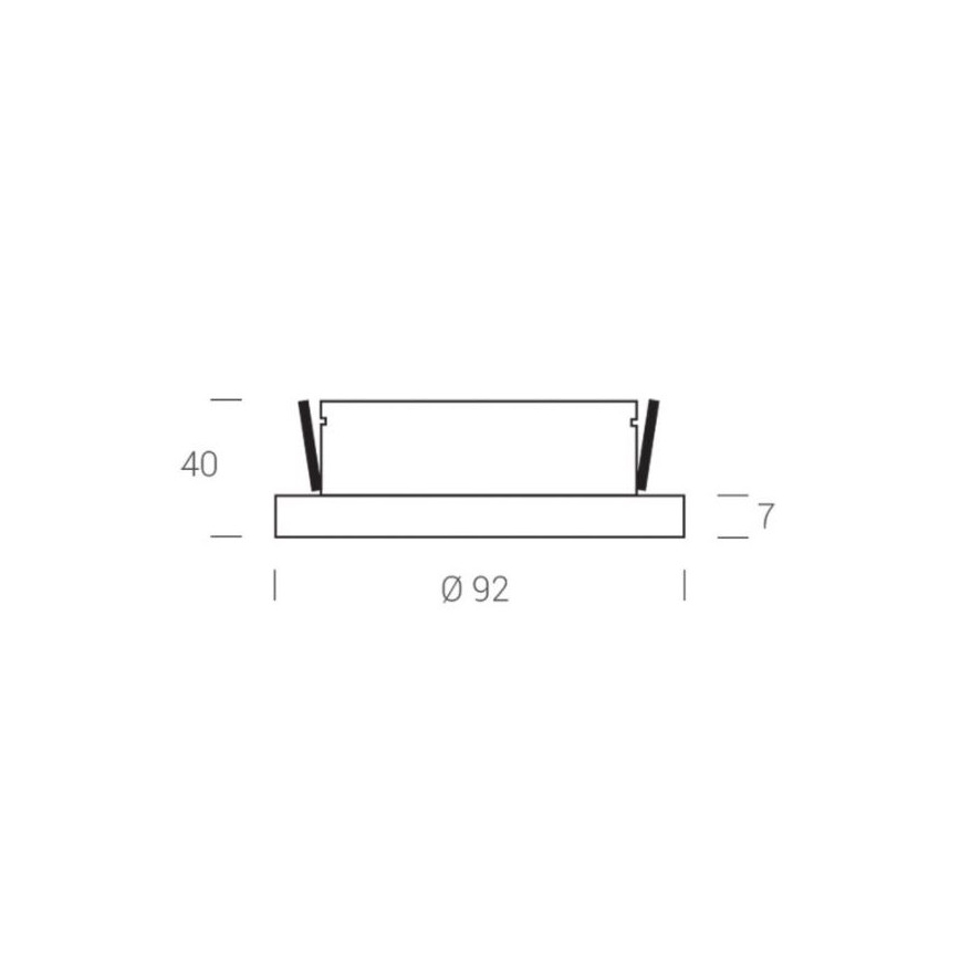 LED2 - Χωνευτό φωτιστικό σποτ LED STATIC  LED/7W/230V IP44