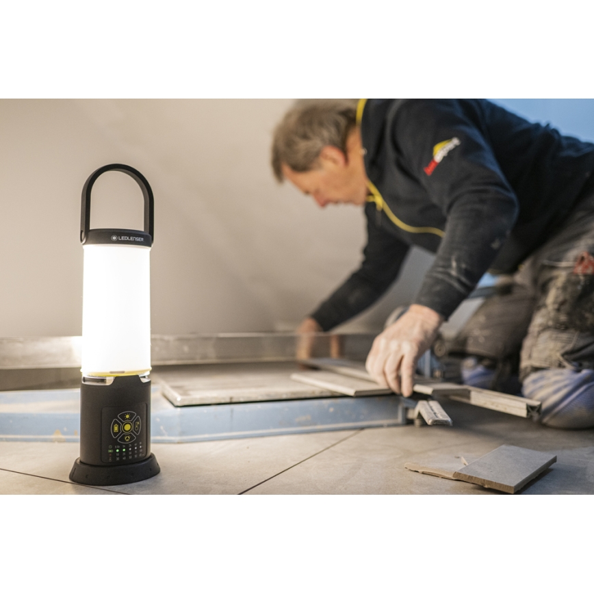 Ledlenser AL10R Work - Επαναφορτιζόμενος φακός LED με ρυθμιζόμενη φωτεινότητα, 4700 mAh, IP67, 6300 lm, 9,5 h