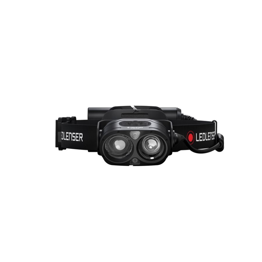Ledlenser H19R CORE - Φακός κεφαλής LED με ρύθμιση φωτεινότητας, επαναφορτιζόμενος, 4800 mAh, IP67, 3500 lm, 20 h, μαύρο
