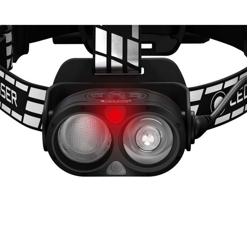 Ledlenser H19R SIGNATURE - Ρυθμιζόμενος επαναφορτιζόμενος φακός κεφαλής LED, 4800 mAh, IP68, 4000 lm, 20 h, Μαύρος