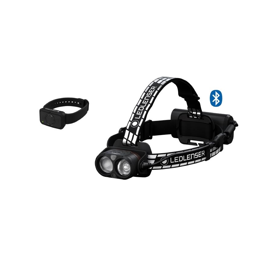 Ledlenser H19R SIGNATURE - Ρυθμιζόμενος επαναφορτιζόμενος φακός κεφαλής LED, 4800 mAh, IP68, 4000 lm, 20 h, Μαύρος