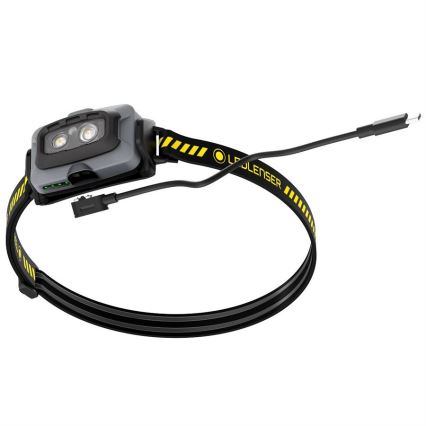 Ledlenser HF4R Work - Ρυθμιζόμενος επαναφορτιζόμενος φακός κεφαλής LED/1000 mAh IP68 500 lm 35 h μαύρο