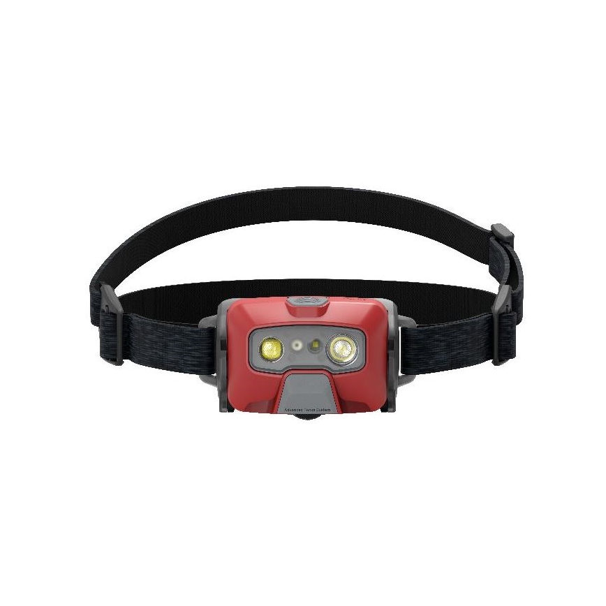 Ledlenser HF6R Core - Ρυθμιζόμενος επαναφορτιζόμενος φακός κεφαλής LED, 2000 mAh, IP68, 800 lm, έως 60 ώρες λειτουργίας, κόκκινο
