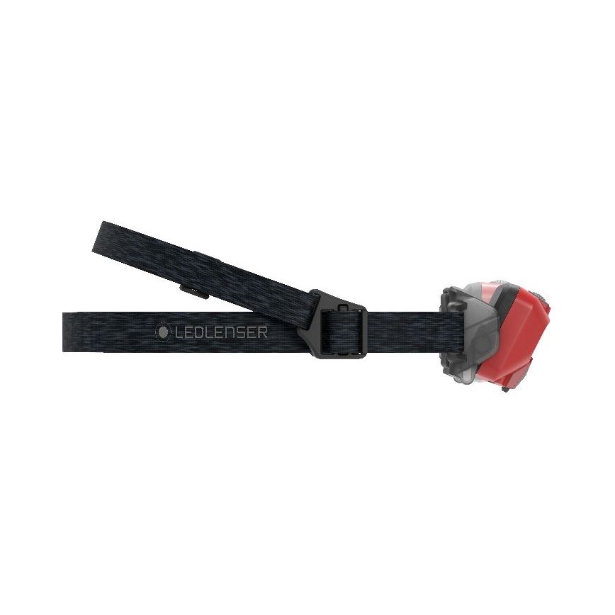 Ledlenser HF6R Core - Ρυθμιζόμενος επαναφορτιζόμενος φακός κεφαλής LED, 2000 mAh, IP68, 800 lm, έως 60 ώρες λειτουργίας, κόκκινο