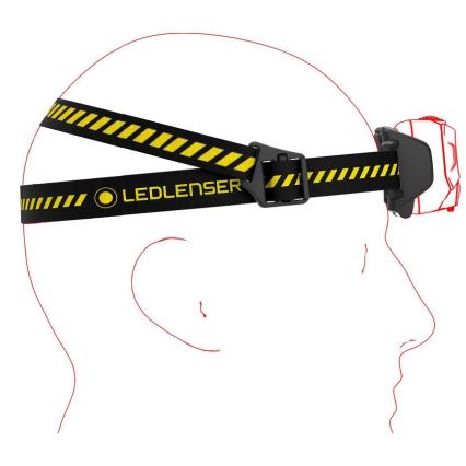 Ledlenser HF6R Work - Ρυθμιζόμενος επαναφορτιζόμενος φακός κεφαλής LED/2000 mAh IP68 800 lm 60 h μαύρο