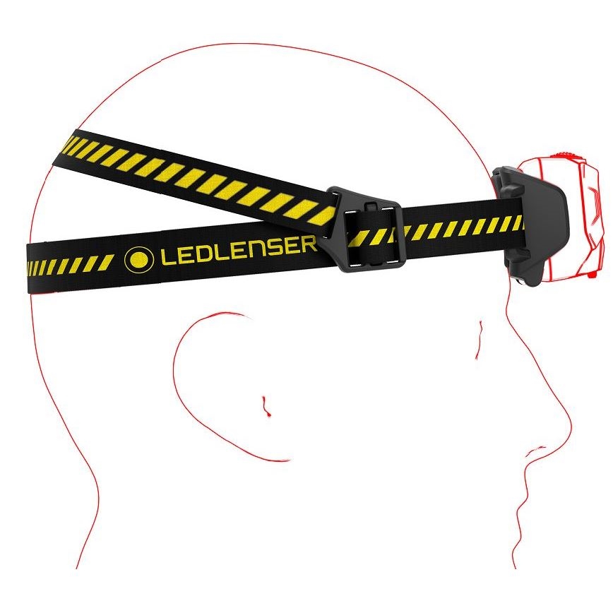 Ledlenser HF6R Work - Ρυθμιζόμενος επαναφορτιζόμενος φακός κεφαλής LED/2000 mAh IP68 800 lm 60 h μαύρο