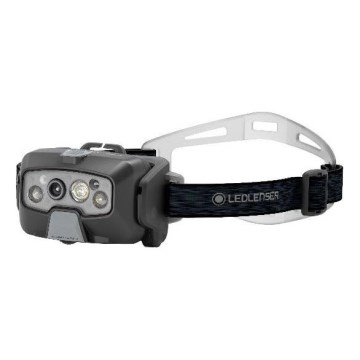 Ledlenser HF8R Core - Ρυθμιζόμενος επαναφορτιζόμενος φακός κεφαλής LED / 2000 mAh IP68 800 lm 60 h γκρι