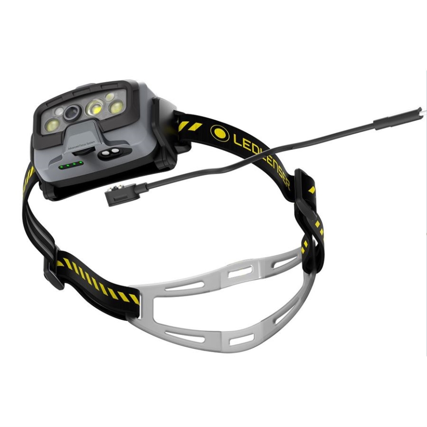 Ledlenser HF8R Work - Επαναφορτιζόμενος ρυθμιζόμενος LED φακός κεφαλής LED/3700 mAh IP68 1600 lm 90 h μαύρος