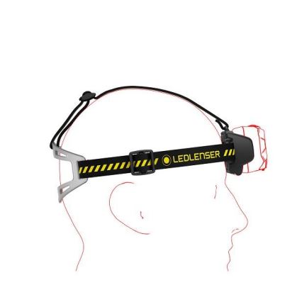 Ledlenser HF8R Work - Επαναφορτιζόμενος ρυθμιζόμενος LED φακός κεφαλής LED/3700 mAh IP68 1600 lm 90 h μαύρος