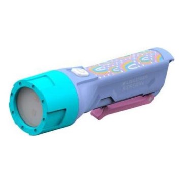 Ledlenser KIDBEAM4 RAINBOW - LED παιδικός φακός με ρυθμιζόμενη φωτεινότητα, LED/2xAAA, IP44, μωβ
