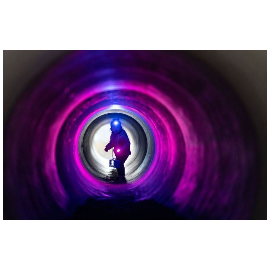 Ledlenser KIDBEAM4 RAINBOW - LED παιδικός φακός με ρυθμιζόμενη φωτεινότητα, LED/2xAAA, IP44, μωβ