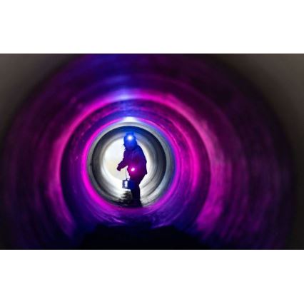 Ledlenser KIDBEAM4 RAINBOW - LED παιδικός φακός με ρυθμιζόμενη φωτεινότητα, LED/2xAAA, IP44, μωβ