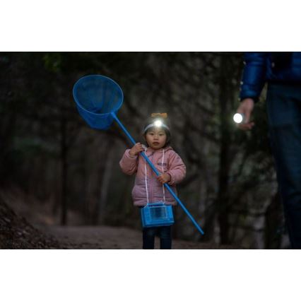 Ledlenser KIDBEAM4 RAINBOW - LED παιδικός φακός με ρυθμιζόμενη φωτεινότητα, LED/2xAAA, IP44, μωβ