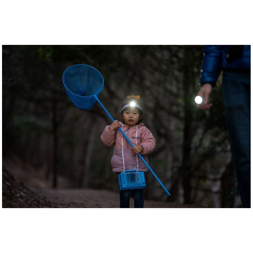 Ledlenser KIDBEAM4 RAINBOW - LED παιδικός φακός με ρυθμιζόμενη φωτεινότητα, LED/2xAAA, IP44, μωβ
