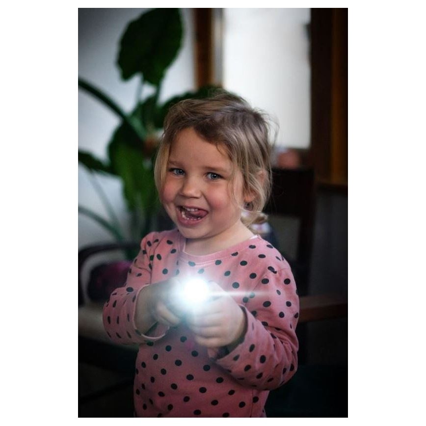 Ledlenser KIDBEAM4 RAINBOW - LED παιδικός φακός με ρυθμιζόμενη φωτεινότητα, LED/2xAAA, IP44, μωβ