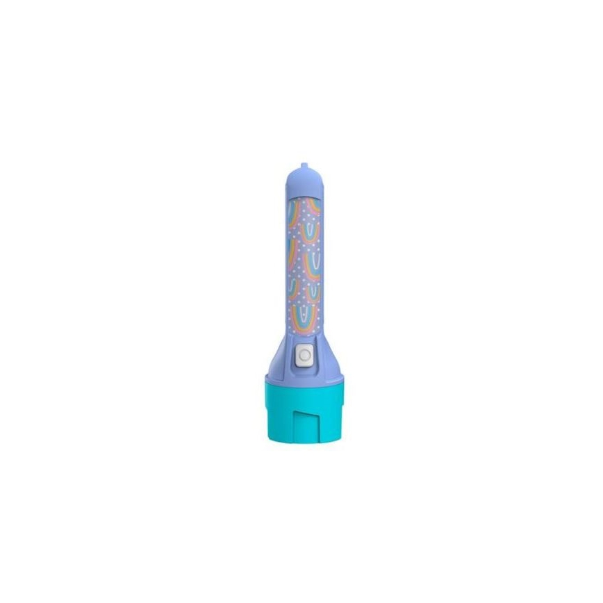 Ledlenser KIDBEAM4 RAINBOW - LED παιδικός φακός με ρυθμιζόμενη φωτεινότητα, LED/2xAAA, IP44, μωβ