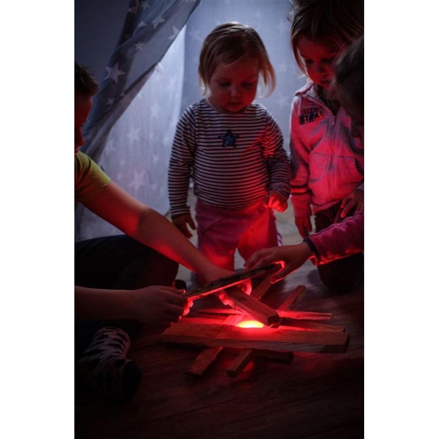 Ledlenser KIDCAMP6 DINO - ρυθμιζόμενο φορητό LED φωτιστικό LED/3xAAA IP44 πράσινο
