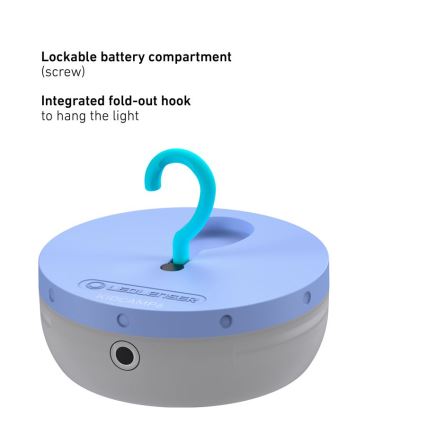 Ledlenser KIDCAMP6 RAINBOW - Ρυθμιζόμενη φορητή λάμπα LED/3xAAA IP44 μπλε