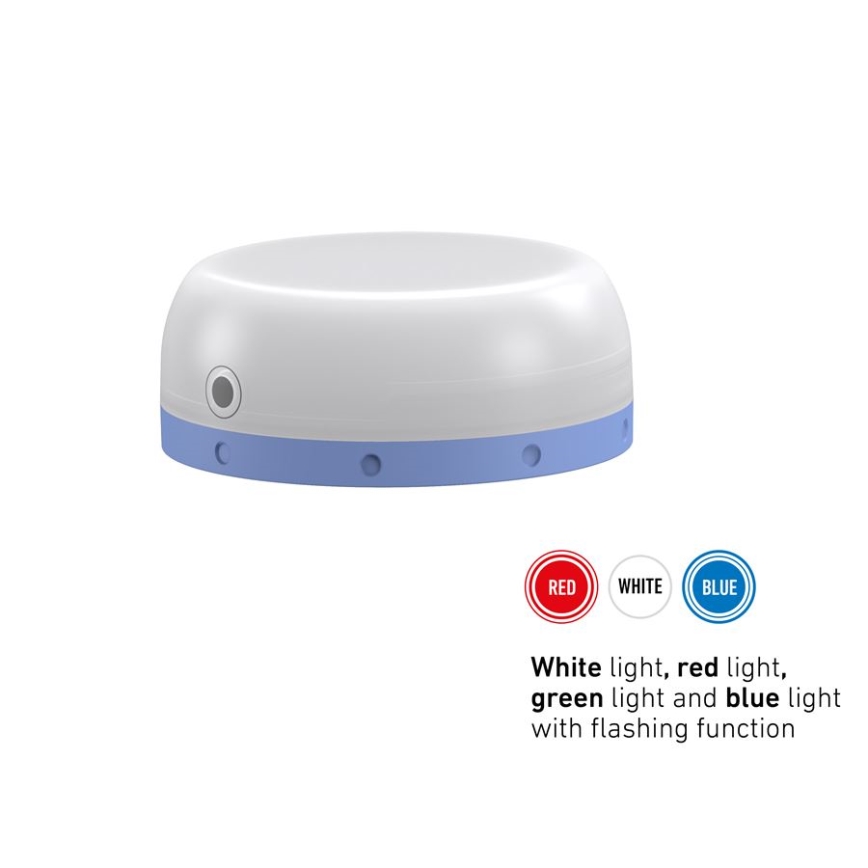 Ledlenser KIDCAMP6 RAINBOW - Ρυθμιζόμενη φορητή λάμπα LED/3xAAA IP44 μπλε