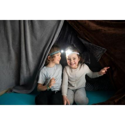 Ledlenser KIDLED2 RAINBOW - Ρυθμιζόμενος παιδικός φακός κεφαλής LED LED/1xAAA IPX4 40 lm 20h μωβ