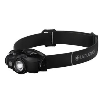 Ledlenser MH4 - Επαναφορτιζόμενος φακός κεφαλής LED με ρύθμιση φωτεινότητας, 750 mAh, IP54, 400 lm, 35 h, μαύρος