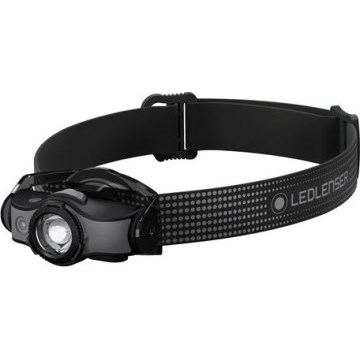 Ledlenser MH5 - Ρυθμιζόμενος επαναφορτιζόμενος LED φακός κεφαλής LED/1xAA/750 mAh IP54 400 lm 35 h μαύρο/γκρι