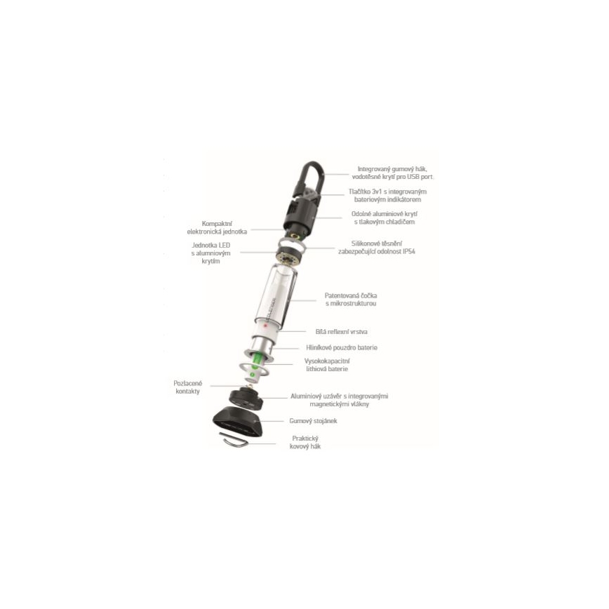 Ledlenser ML6 - LED Ρυθμιζόμενος επαναφορτιζόμενος φακός LED/3200 mAh IP54 750 lm