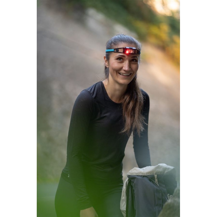 Ledlenser NEO1R - Επαναφορτιζόμενος φακός κεφαλής LED με ρυθμιζόμενη φωτεινότητα, 730 mAh, IP67, 250 lm, 15 h, μπλε