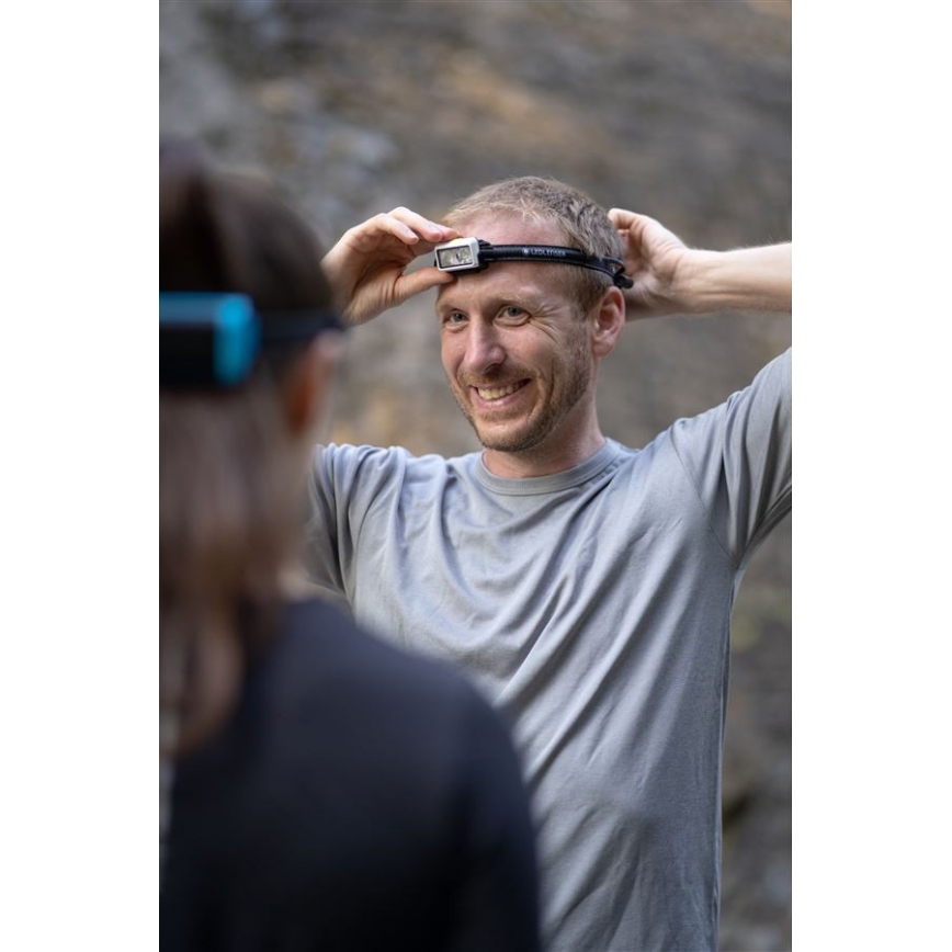 Ledlenser NEO3 - Φακός κεφαλής LED με ρύθμιση φωτεινότητας LED/3xAAA IP54 400 lm 20 h μαύρο/λευκό