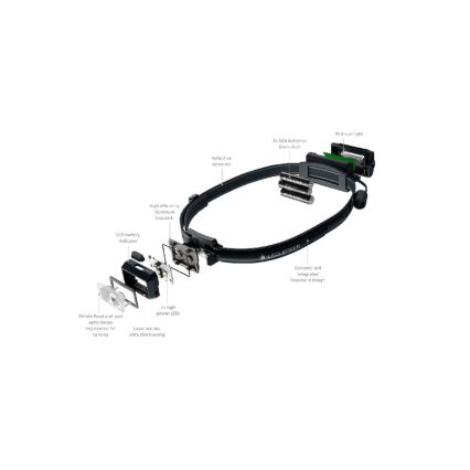 Ledlenser NEO3 - Ρυθμιζόμενος φακός κεφαλής LED με 3xAAA, IP54, 400 lm, 20 ώρες, μαύρος
