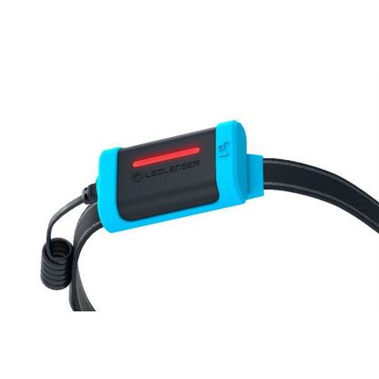 Ledlenser NEO3 - Φακός κεφαλής LED με ρύθμιση φωτεινότητας, 3xAAA, IP54, 400 lm, 20 h, μπλε