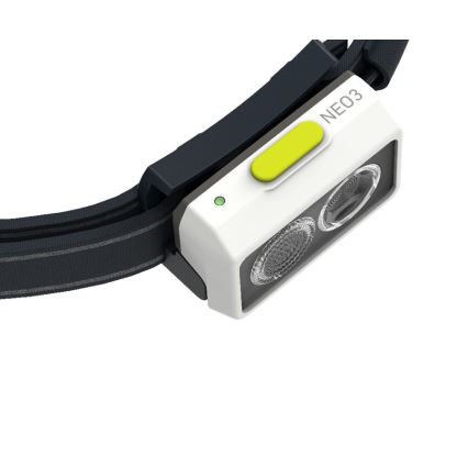 Ledlenser NEO3 - Φακός κεφαλής LED με ρύθμιση φωτεινότητας LED/3xAAA IP54 400 lm 20 h μαύρο/λευκό