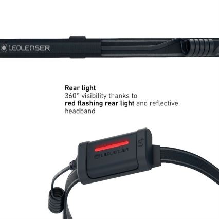 Ledlenser NEO3 - Φακός κεφαλής LED με ρύθμιση φωτεινότητας LED/3xAAA IP54 400 lm 20 h μαύρο/λευκό