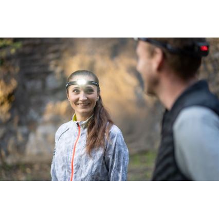 Ledlenser NEO5R - Ρυθμιζόμενος επαναφορτιζόμενος LED φακός κεφαλής LED/1800 mAh IP54 600 lm 35 ώρες μαύρο/λευκό