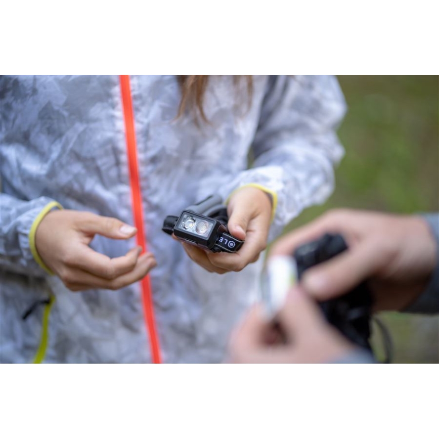 Ledlenser NEO5R - Ρυθμιζόμενος επαναφορτιζόμενος φακός κεφαλής LED/1800mAh IP54 600 lm 35 ώρες μαύρο