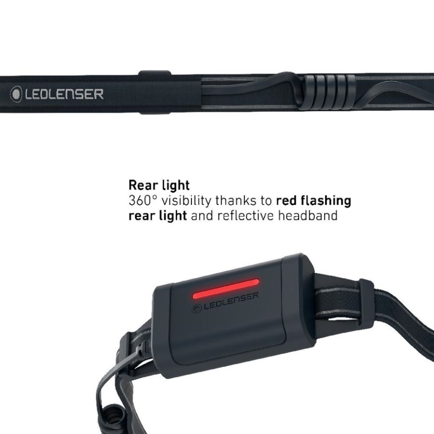Ledlenser NEO5R - Ρυθμιζόμενος επαναφορτιζόμενος φακός κεφαλής LED/1800mAh IP54 600 lm 35 ώρες μαύρο