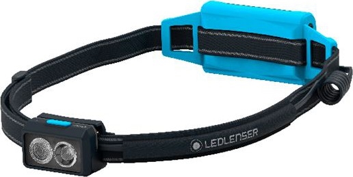 Ledlenser NEO5R - Επαναφορτιζόμενος φακός κεφαλής LED με ρυθμιζόμενη φωτεινότητα, 1800 mAh, IP54, 600 lm, 35 h, μπλε