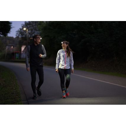 Ledlenser NEO5R - Ρυθμιζόμενος επαναφορτιζόμενος LED φακός κεφαλής LED/1800 mAh IP54 600 lm 35 ώρες μαύρο/λευκό