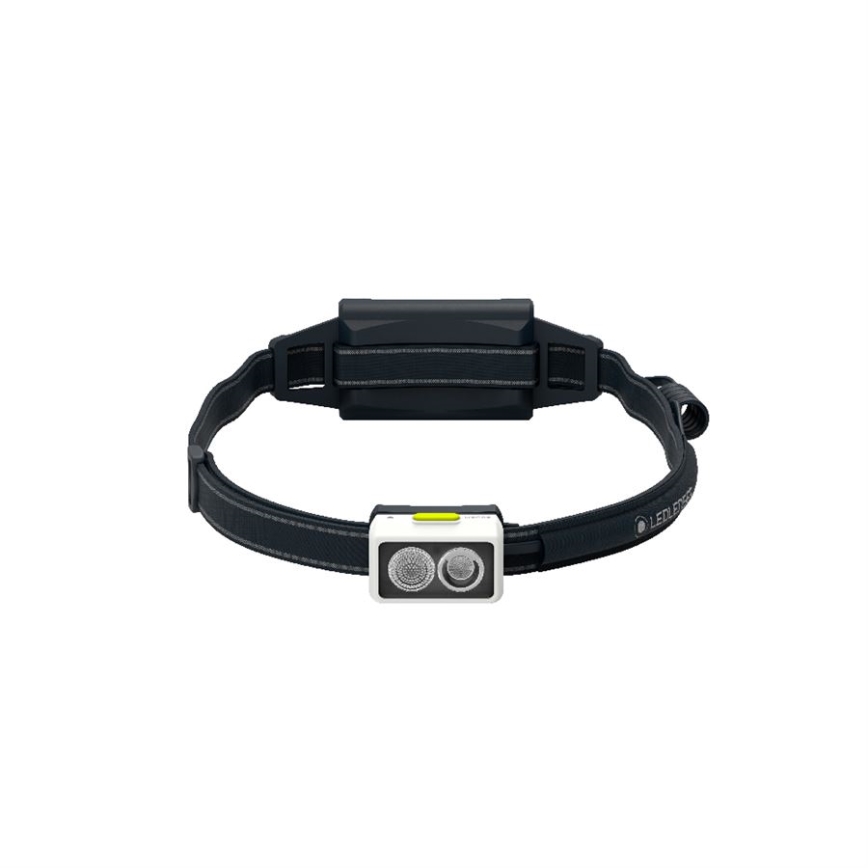 Ledlenser NEO5R - Ρυθμιζόμενος επαναφορτιζόμενος LED φακός κεφαλής LED/1800 mAh IP54 600 lm 35 ώρες μαύρο/λευκό