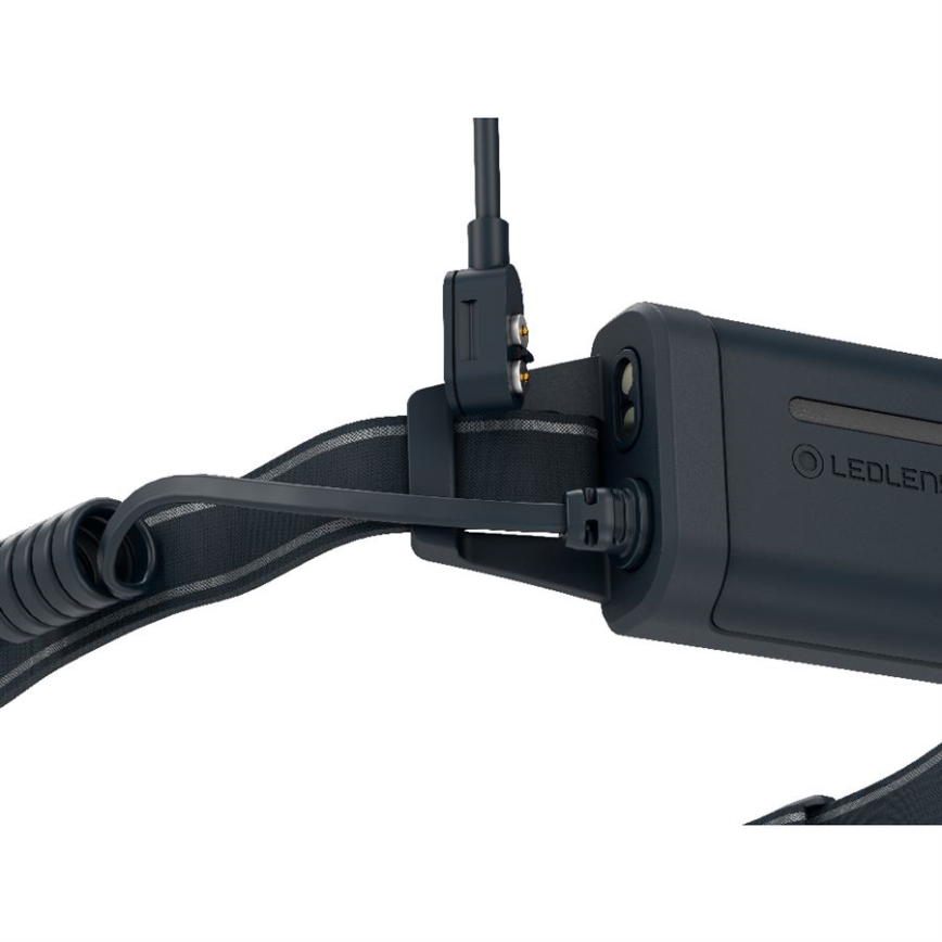 Ledlenser NEO5R - Ρυθμιζόμενος επαναφορτιζόμενος LED φακός κεφαλής LED/1800 mAh IP54 600 lm 35 ώρες μαύρο/λευκό