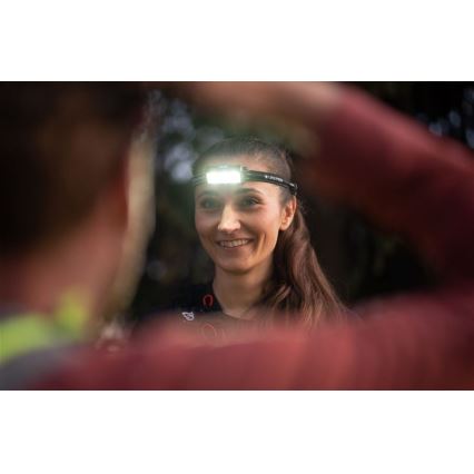 Ledlenser NEO9R - Επαναφορτιζόμενος φακός κεφαλής LED με ρύθμιση φωτεινότητας LED/5000 mAh IP54 1200 lm 120h μαύρο/μπλε