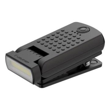 Ledlenser W1R - LED επαναφορτιζόμενος φακός εργασίας με κλιπ και ρύθμιση φωτεινότητας LED/740 mAh IP54 220 lm