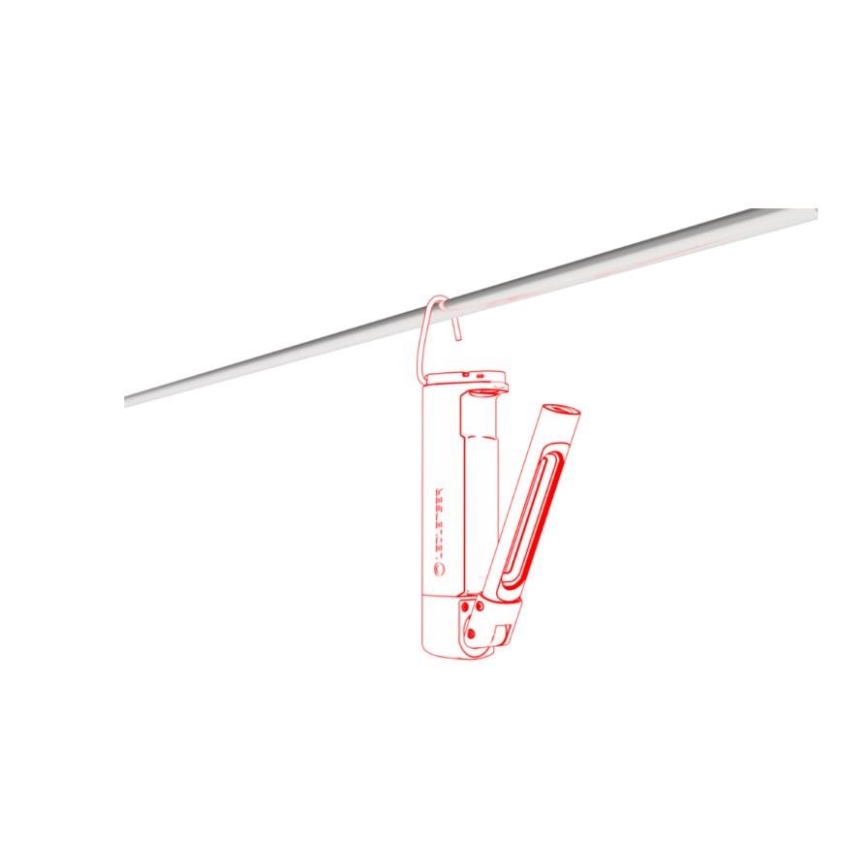 Ledlenser W7R - Επαναφορτιζόμενος φακός εργασίας LED με ρύθμιση έντασης φωτός LED/2500 mAh IP54 600 lm