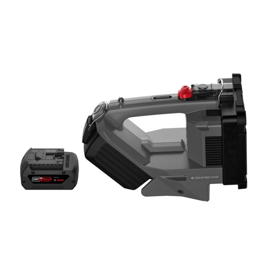 Ledlenser XP30R - Επαναφορτιζόμενος ρυθμιζόμενος φακός LED, LED/5000 mAh, IP54, 32000 lm, 16 h, γκρι